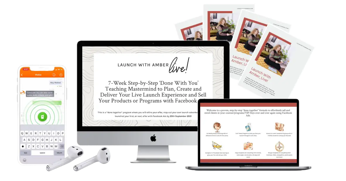 Launch with Amber Live! Mockup